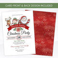 secret santa dinner party invitation